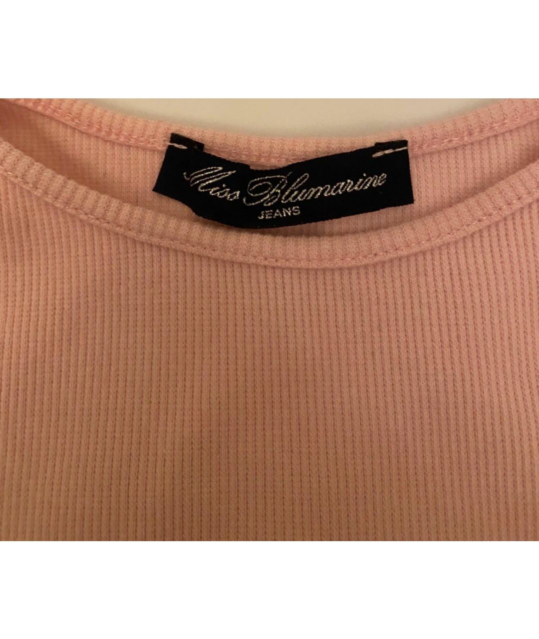MISS BLUMARINE Розовый детская футболка / топ, фото 3