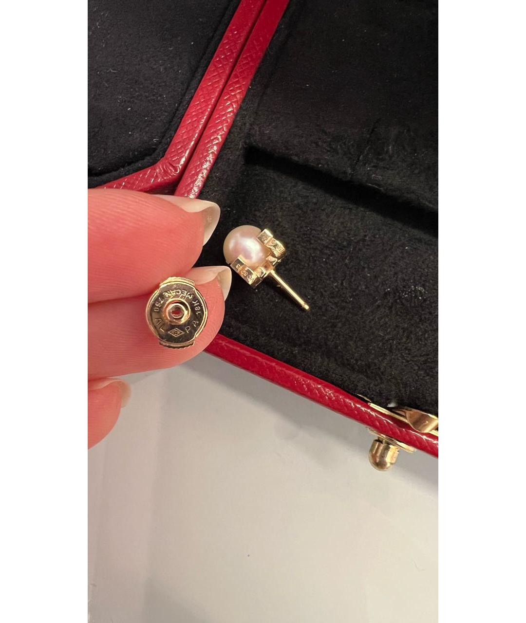 CARTIER Розовые серьги из розового золота, фото 2