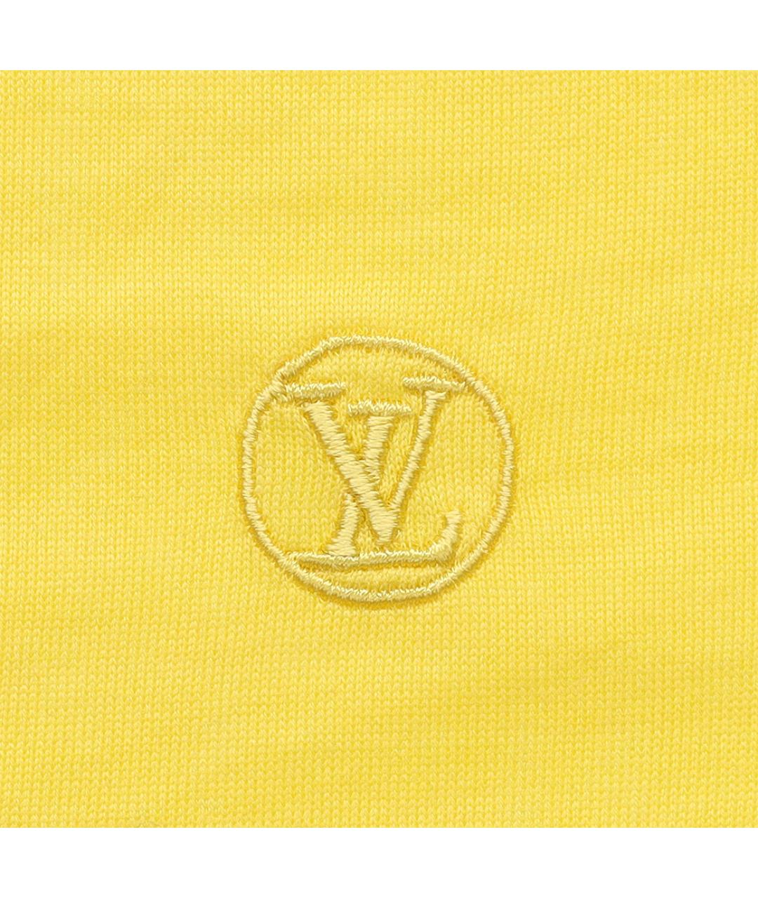 LOUIS VUITTON Желтая хлопковая футболка, фото 6