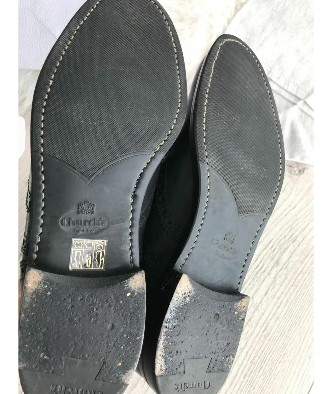 CHURCH'S Черные кожаные ботинки, фото 6