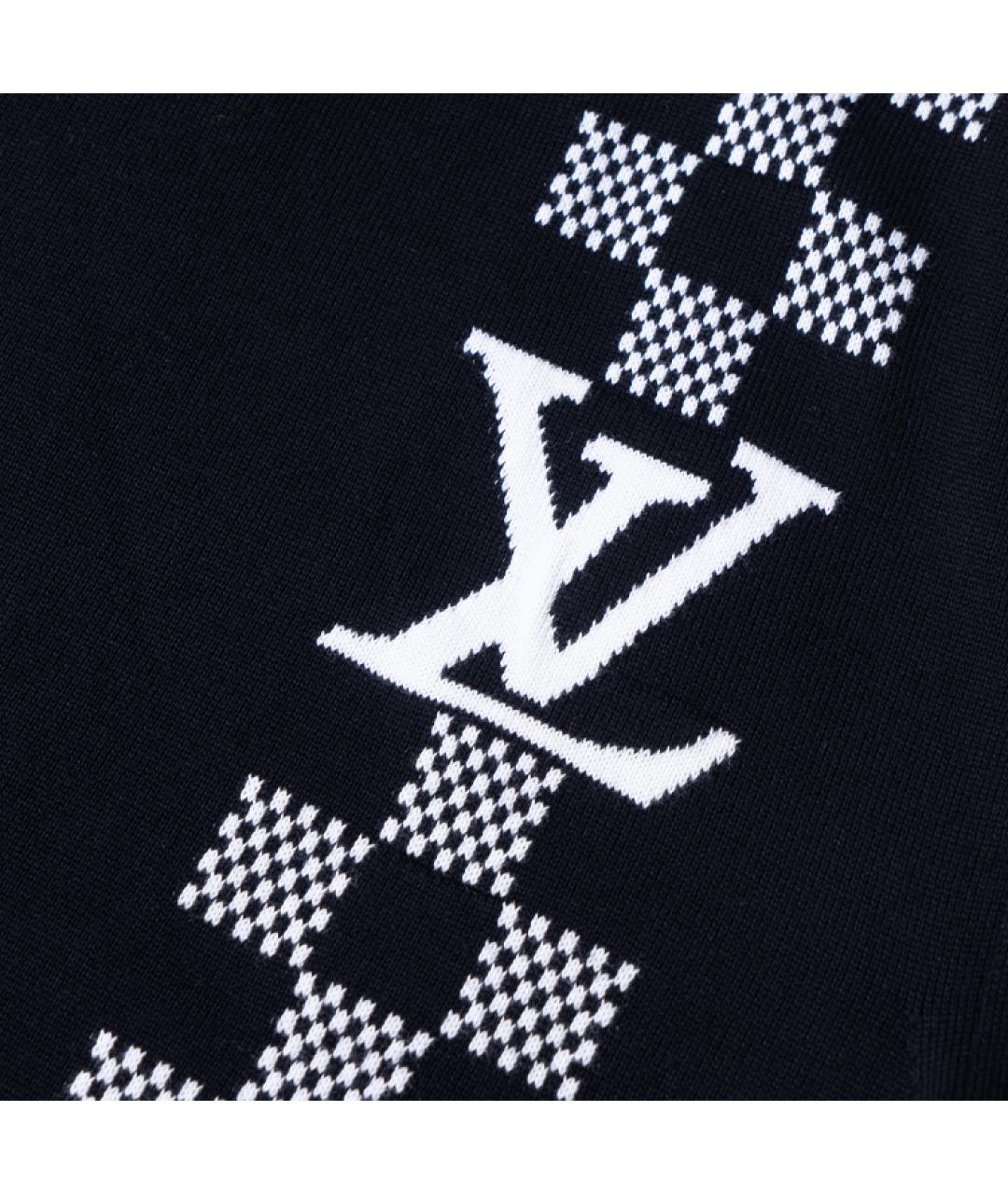 LOUIS VUITTON Черная хлопковая футболка, фото 6