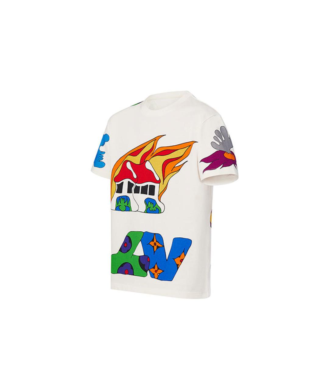 LOUIS VUITTON Белая футболка, фото 3