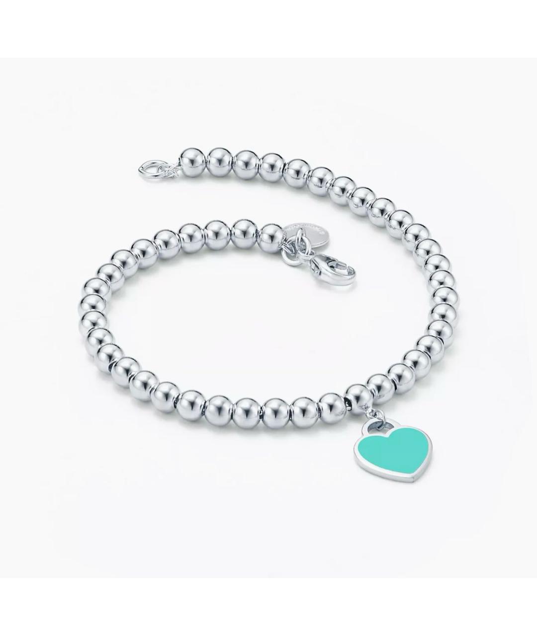 TIFFANY&CO Бирюзовый серебряный браслет, фото 2
