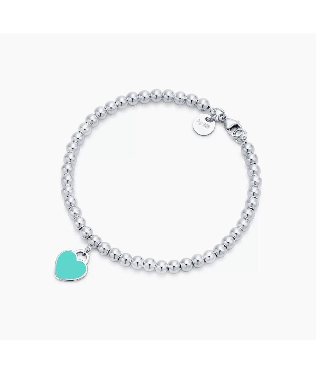TIFFANY&CO Бирюзовый серебряный браслет, фото 9