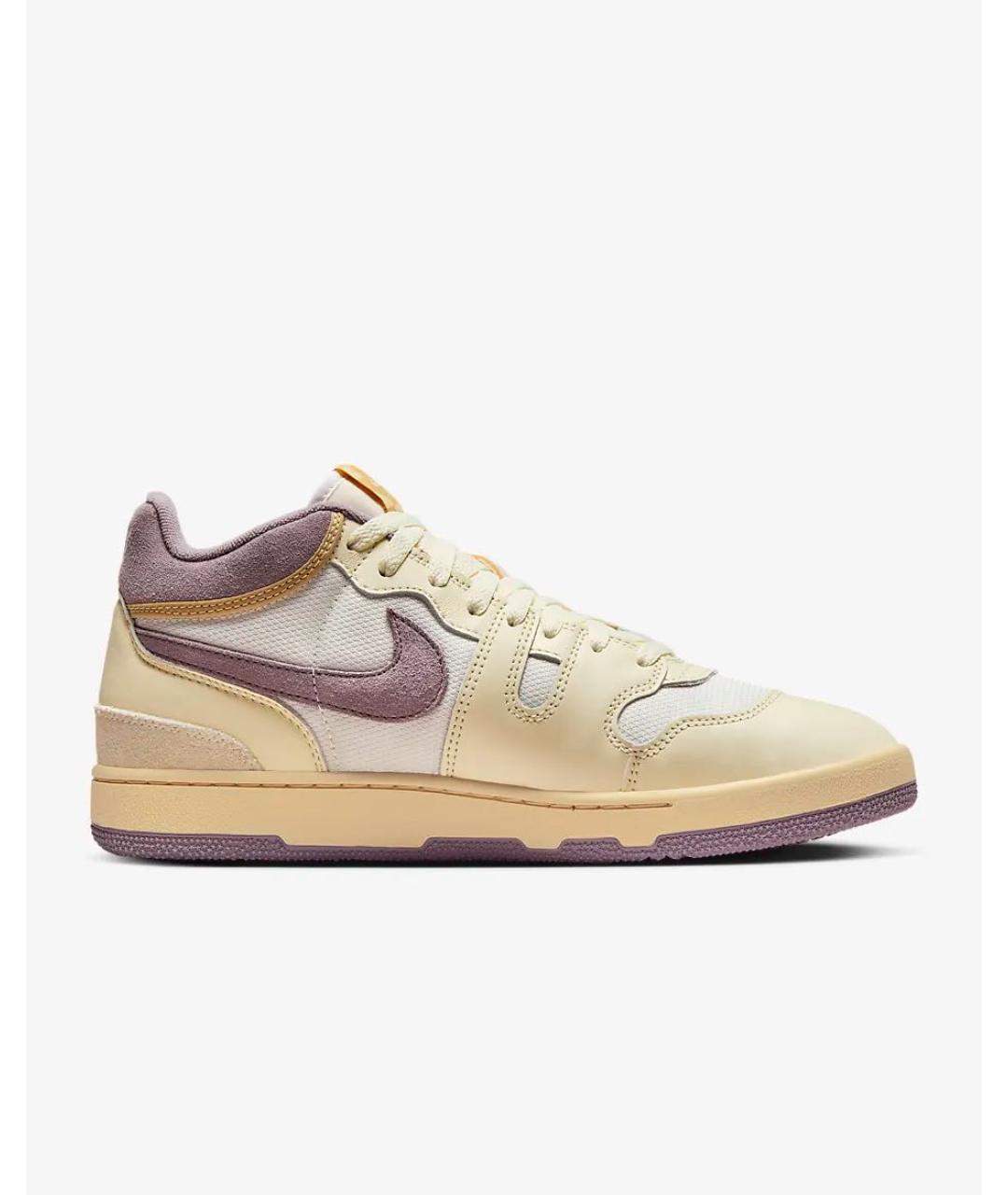 NIKE Бежевые замшевые высокие кроссовки / кеды, фото 9