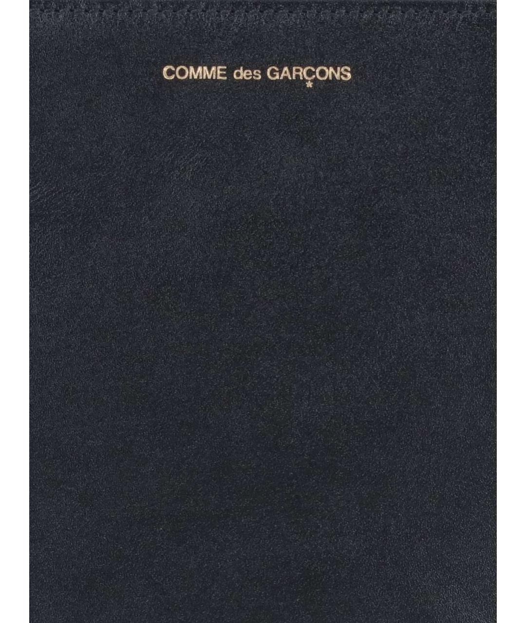 COMME DES GARÇONS Черный кожаный кошелек, фото 4