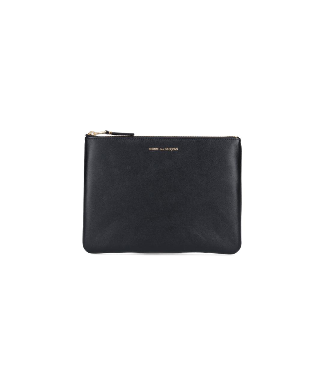 COMME DES GARÇONS Черный кожаный кошелек, фото 1