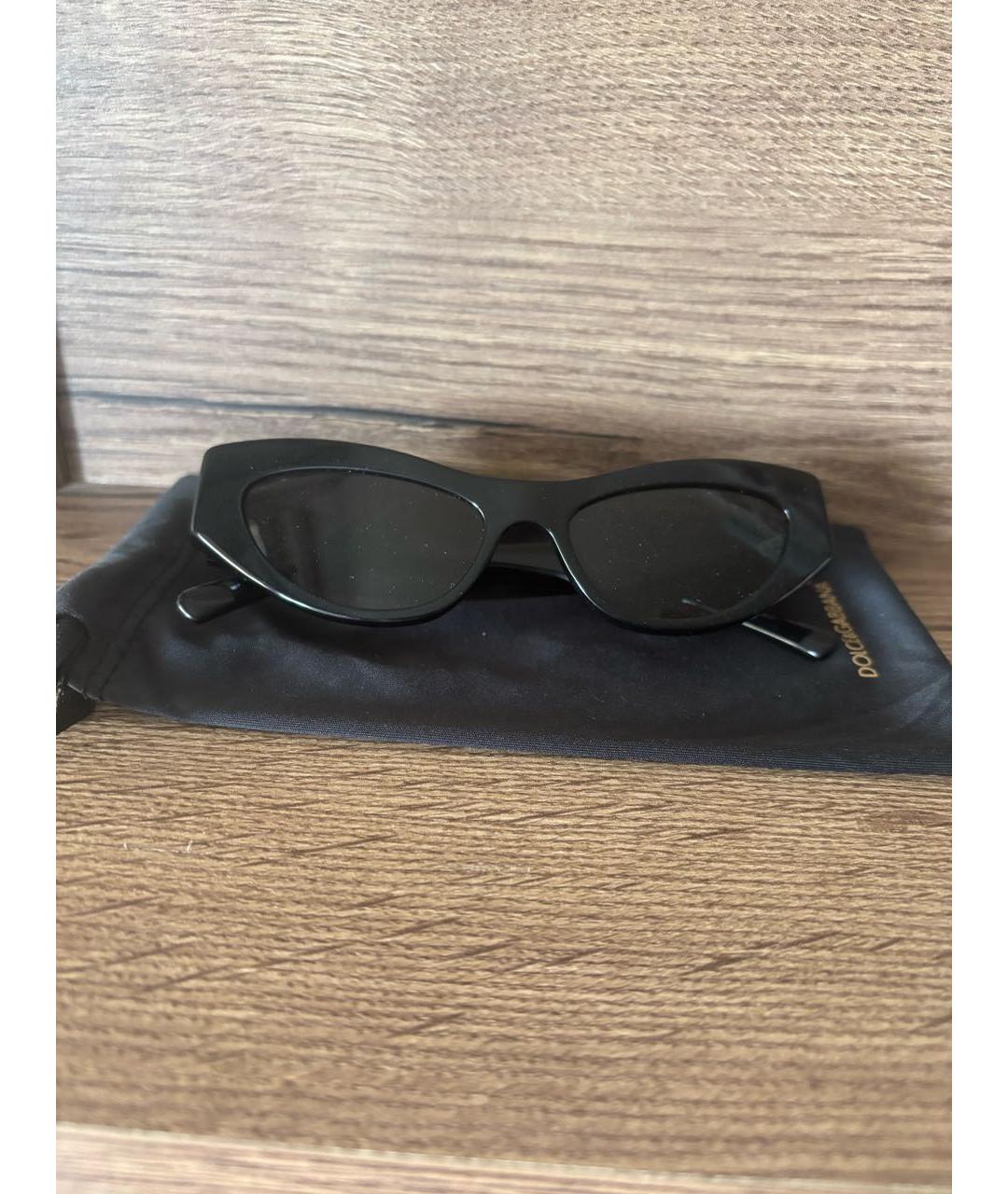 DOLCE&GABBANA Черные солнцезащитные очки, фото 4