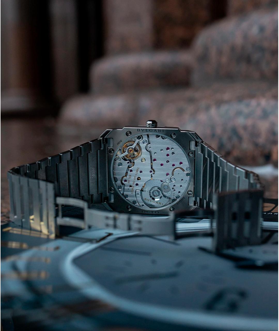 BVLGARI Черные часы, фото 5