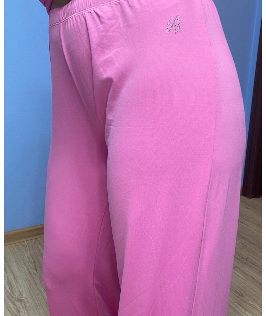 BLUMARINE Розовый хлопко-эластановый спортивные костюмы, фото 3