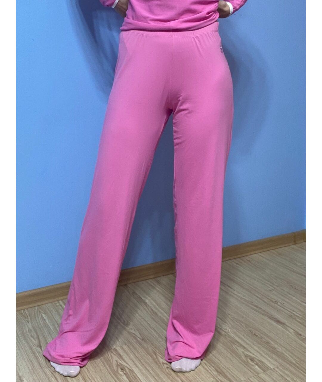 BLUMARINE Розовый хлопко-эластановый спортивные костюмы, фото 9