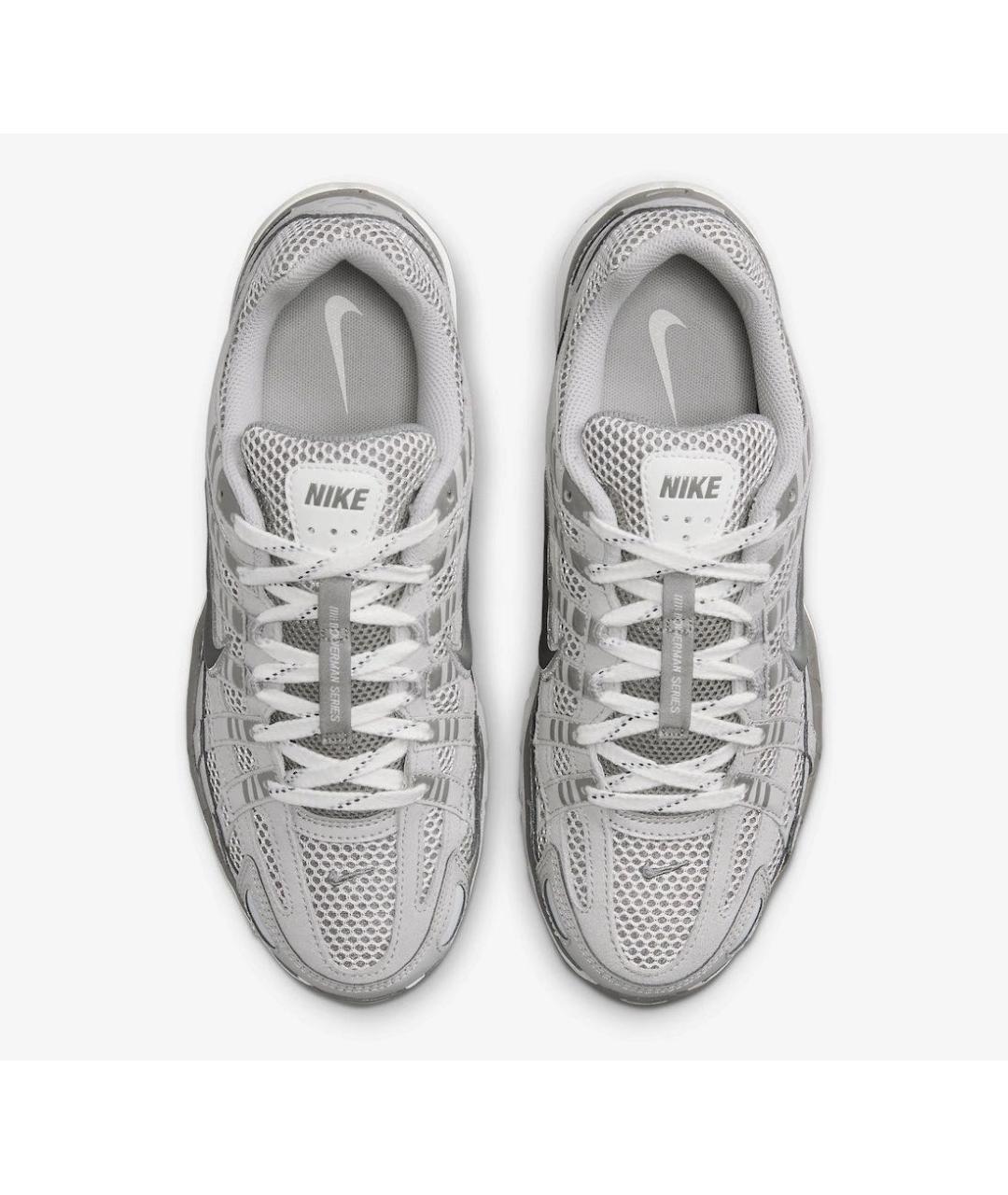 NIKE Серые текстильные низкие кроссовки / кеды, фото 3