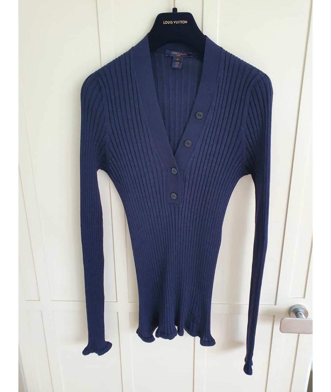 LOUIS VUITTON PRE-OWNED Синий джемпер / свитер, фото 2