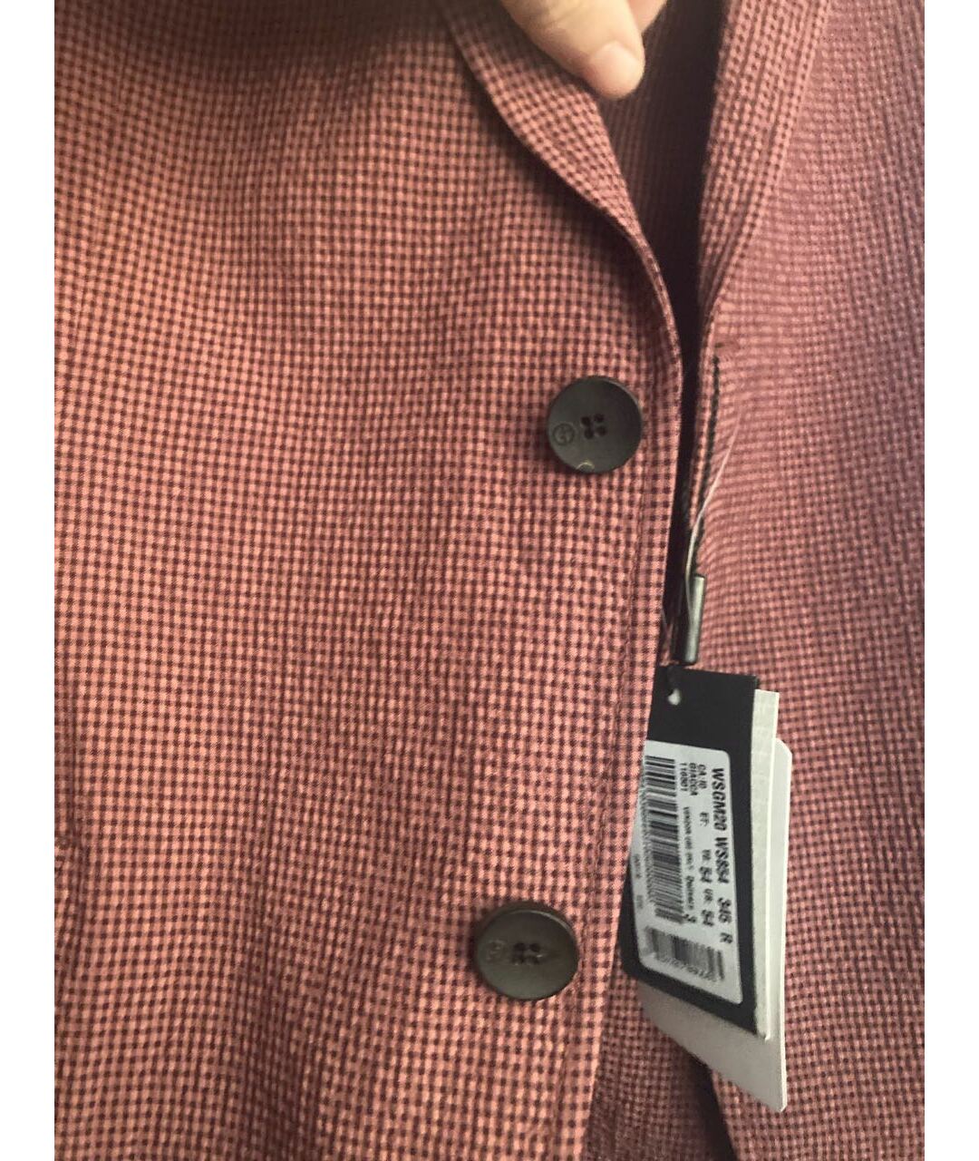 GIORGIO ARMANI Бордовый кашемировый пиджак, фото 4