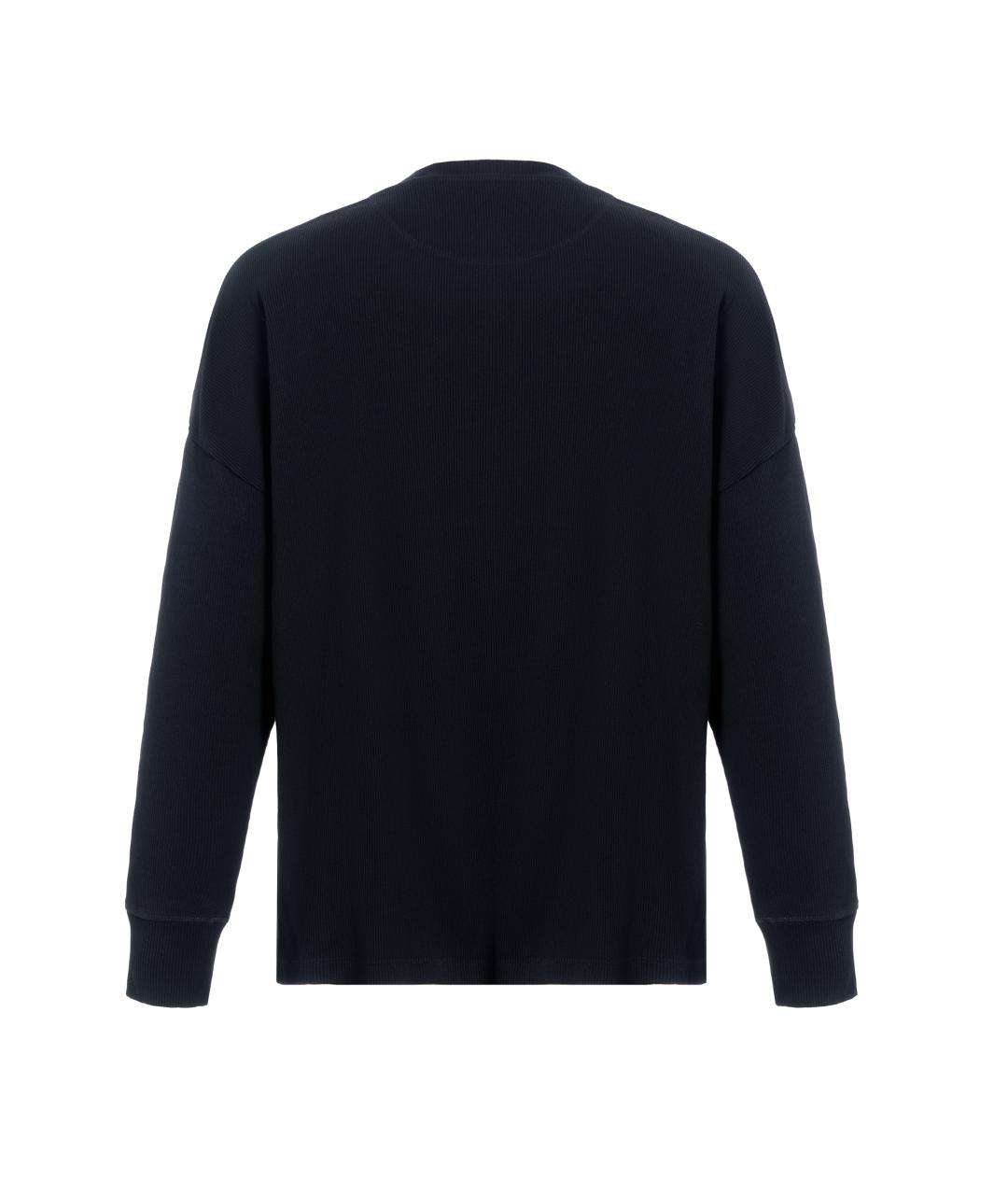 LOEWE Черная хлопковая футболка, фото 3