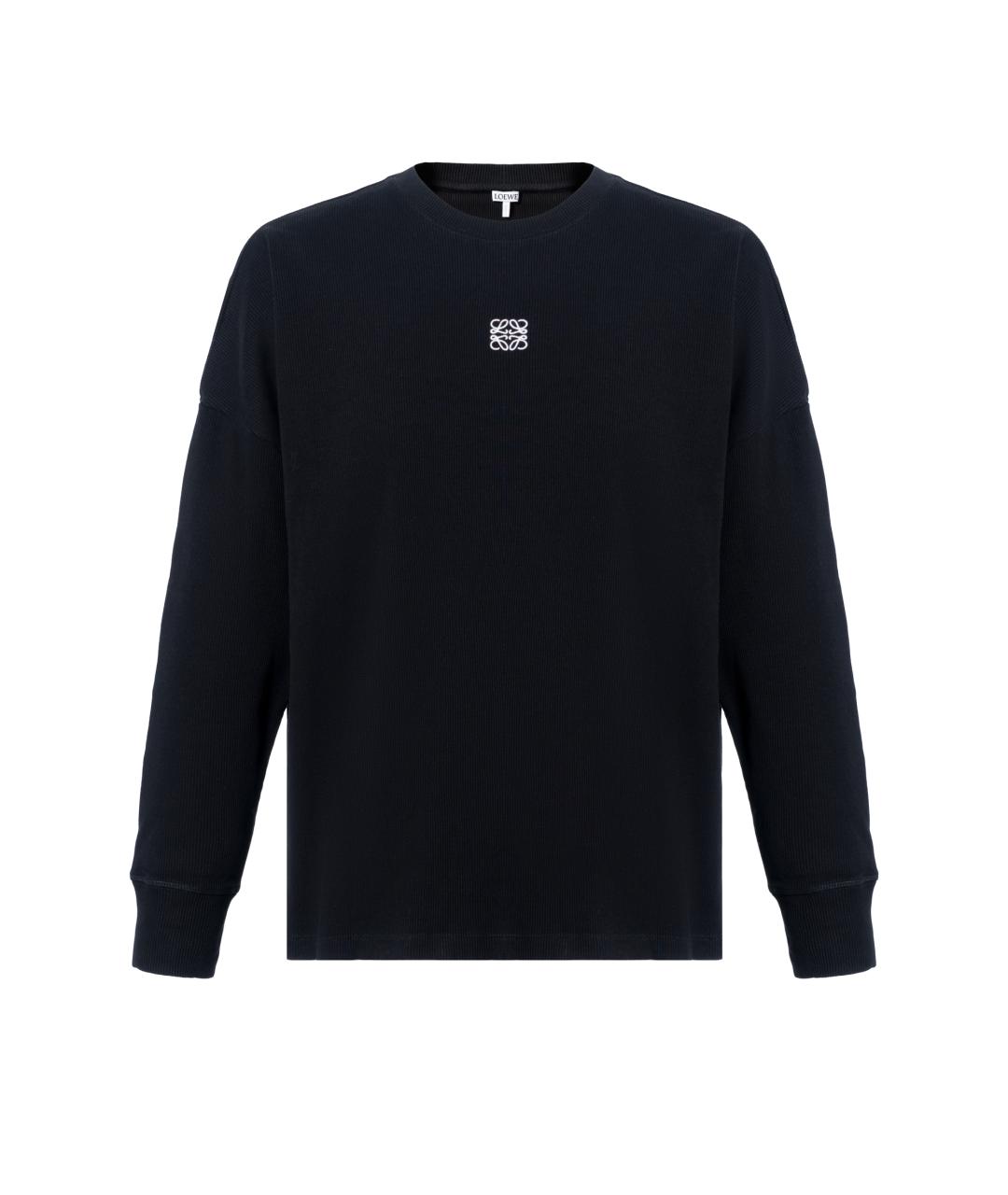 LOEWE Черная хлопковая футболка, фото 1