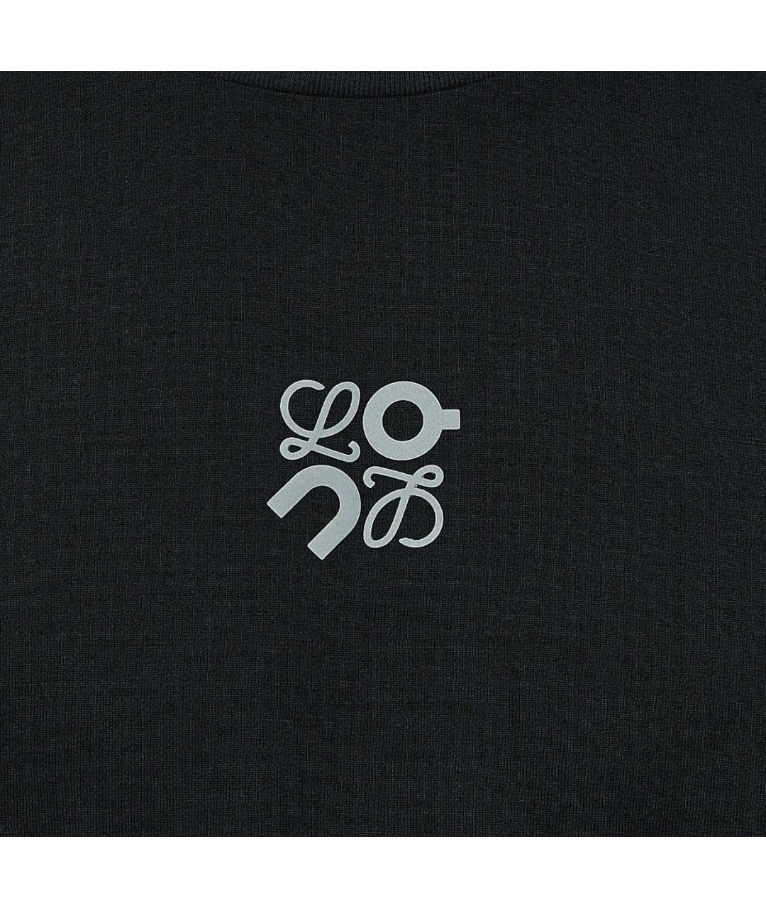 LOEWE Черная хлопковая футболка, фото 2