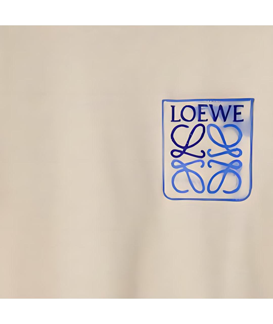 LOEWE Серая хлопковая футболка, фото 3