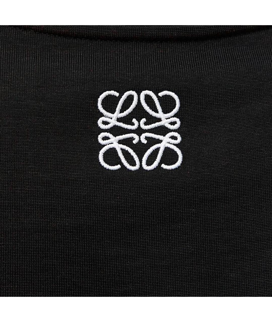 LOEWE Черная хлопковая футболка, фото 2
