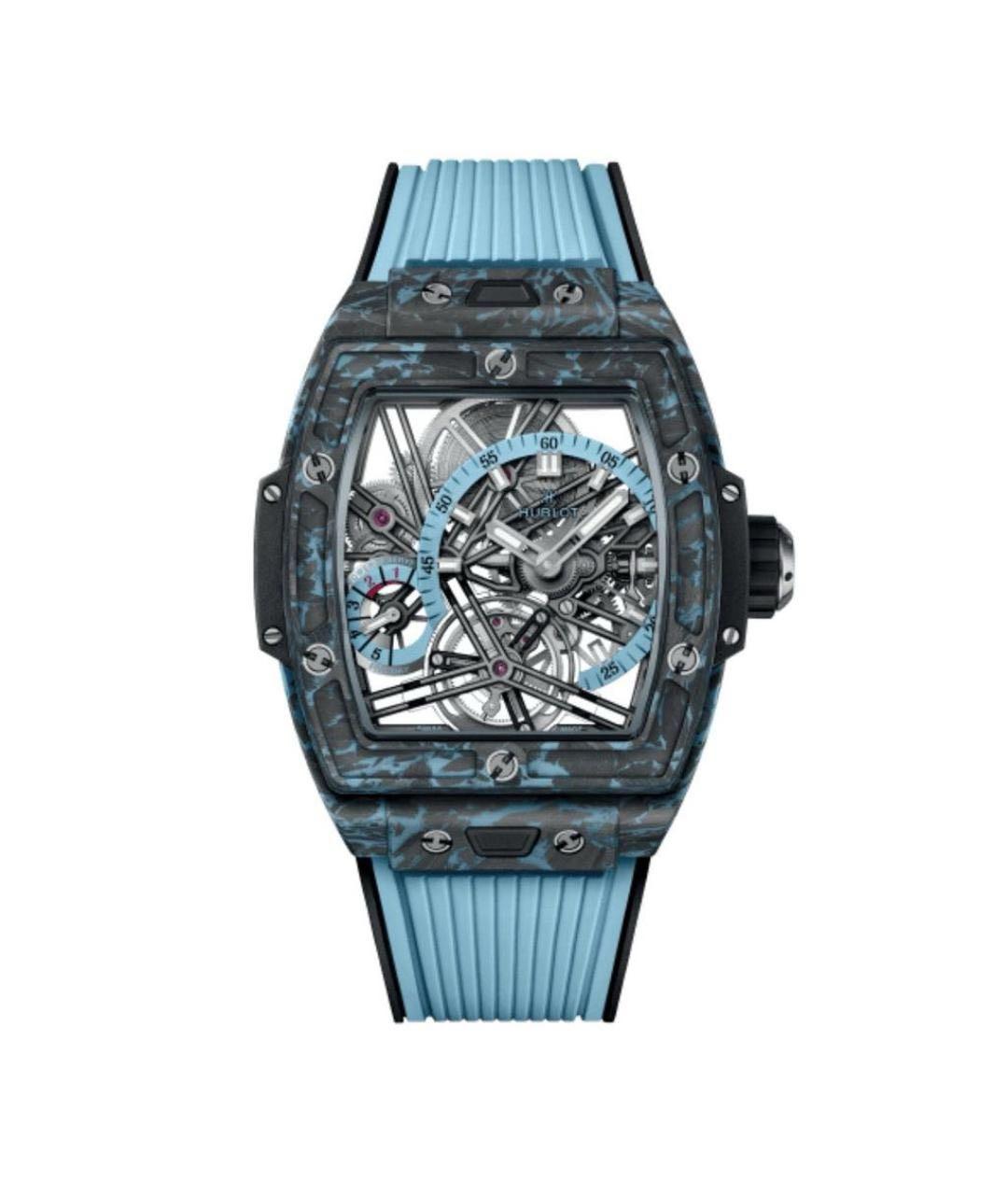 HUBLOT Голубые карбоновые часы, фото 1