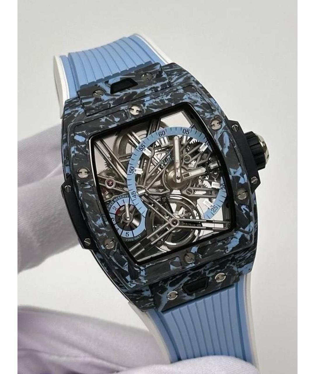 HUBLOT Голубые карбоновые часы, фото 2