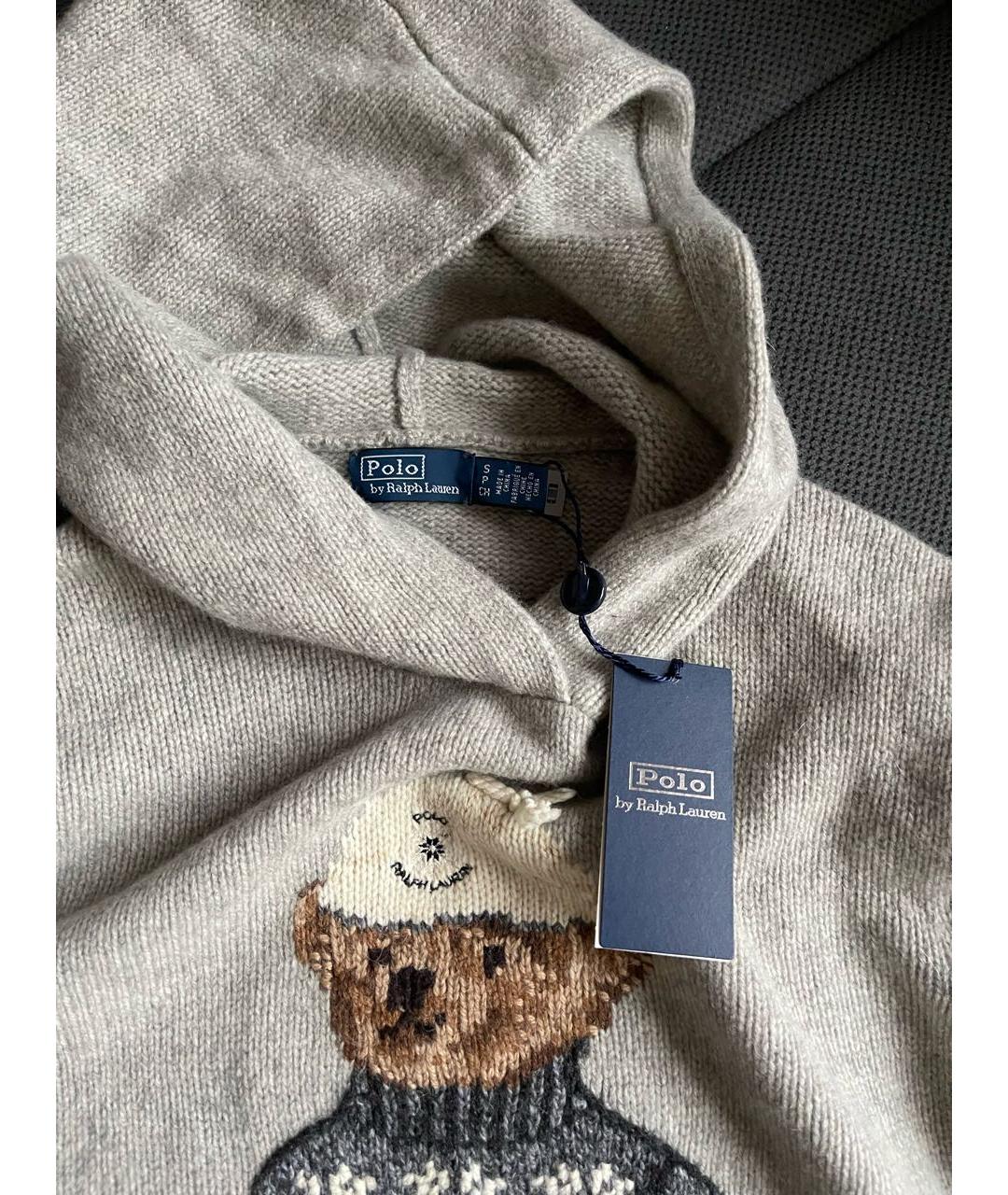 POLO RALPH LAUREN Серый шерстяной джемпер / свитер, фото 5