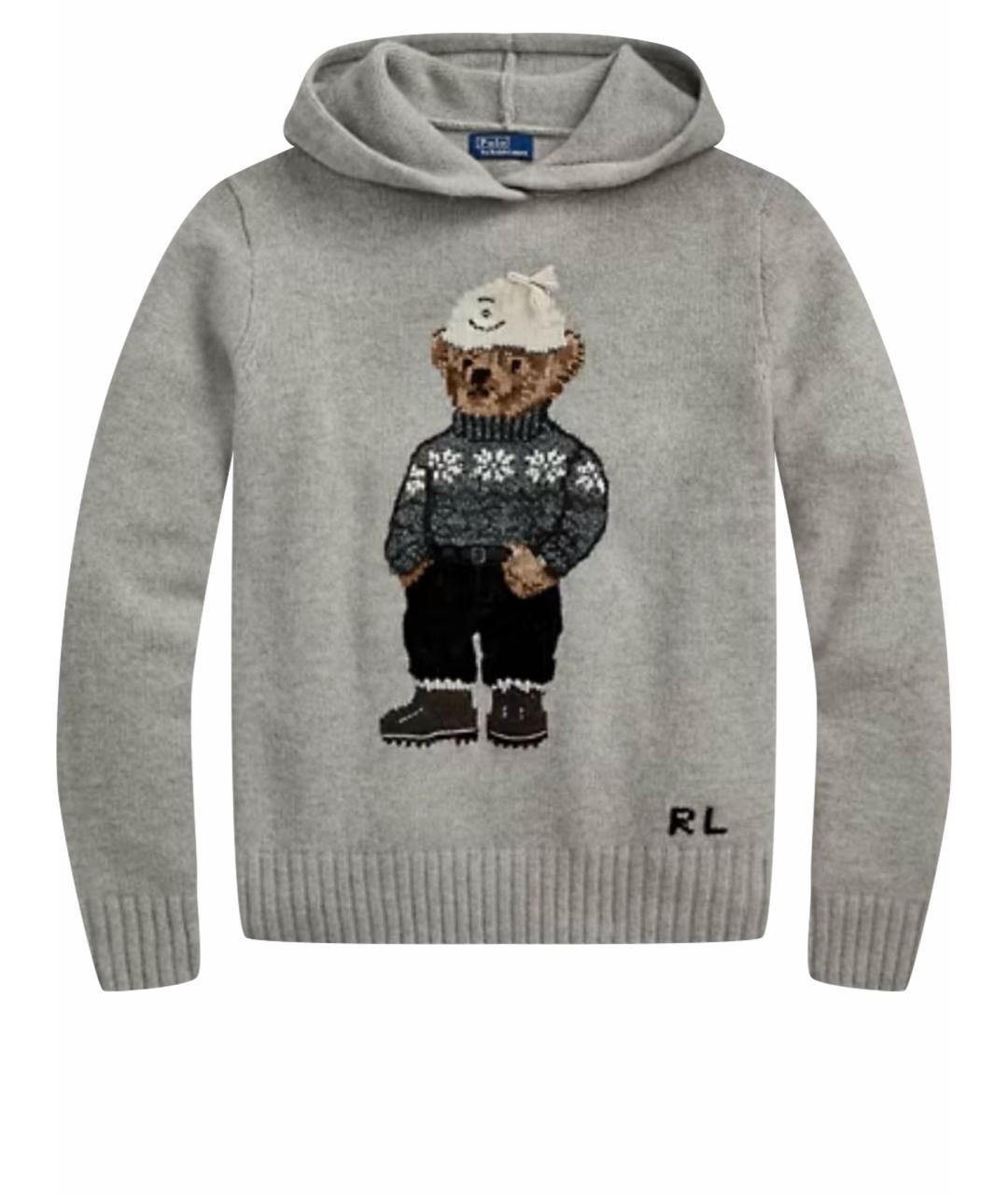 POLO RALPH LAUREN Серый шерстяной джемпер / свитер, фото 1