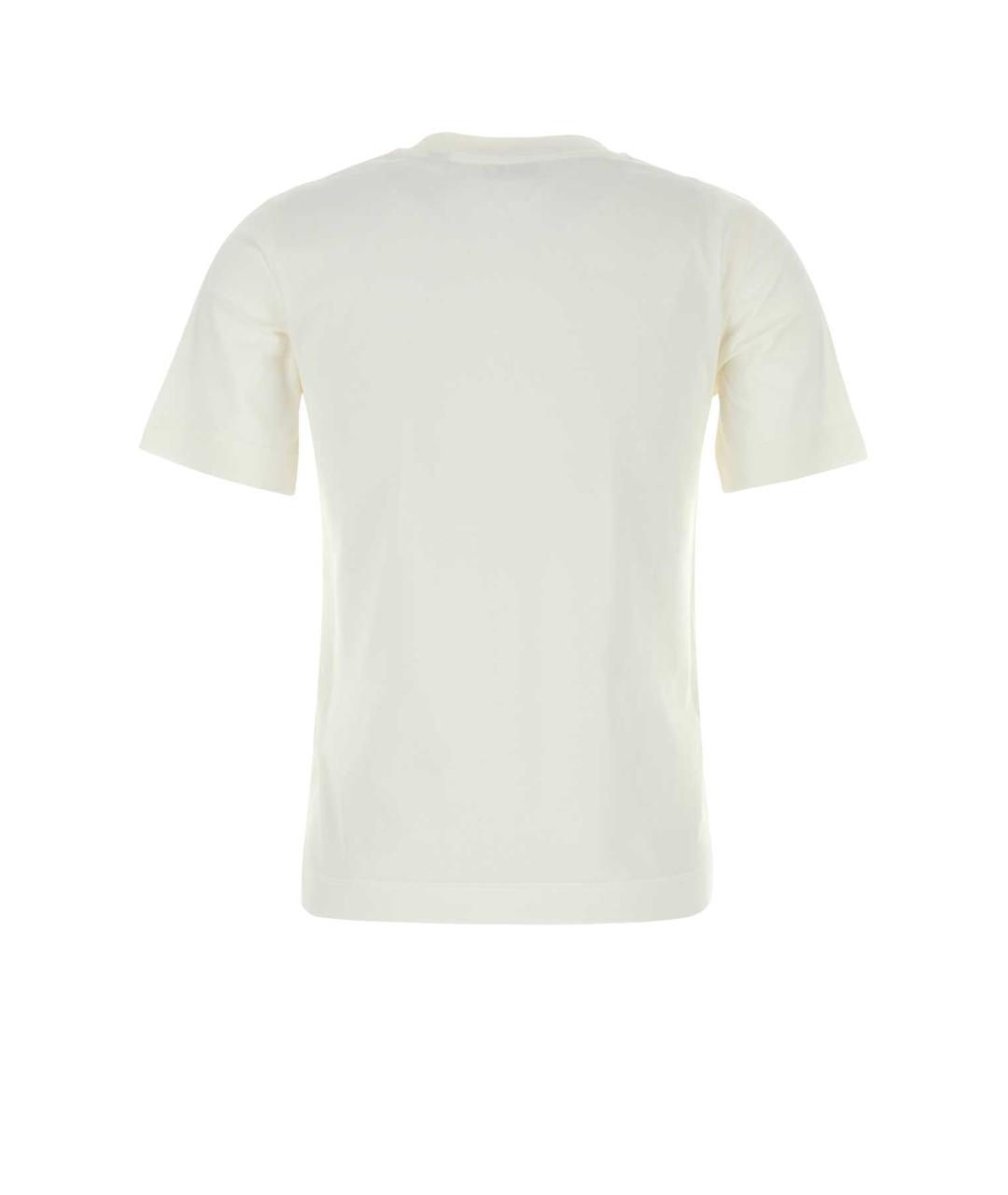 BURBERRY Белая хлопковая футболка, фото 2