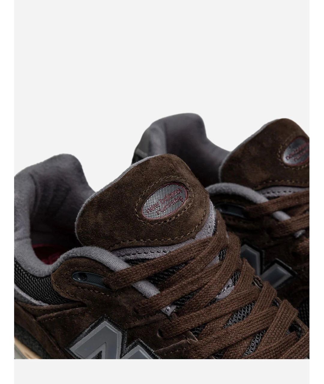 NEW BALANCE Коричневые замшевые кроссовки, фото 4