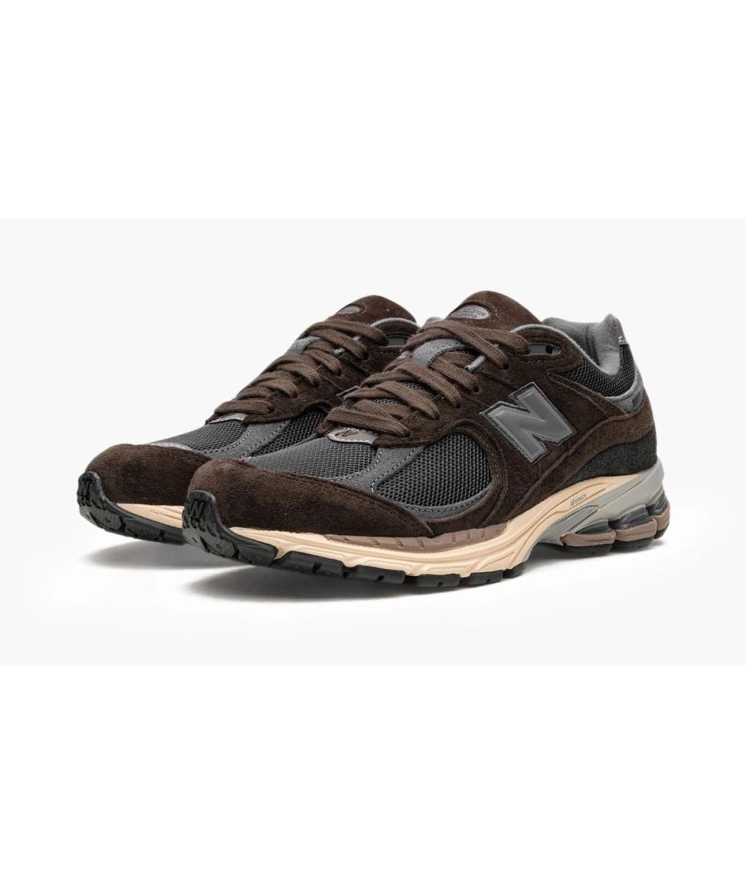 NEW BALANCE Коричневые замшевые кроссовки, фото 2