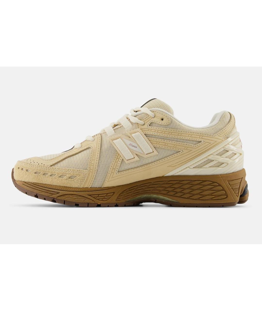 NEW BALANCE Бежевые текстильные низкие кроссовки / кеды, фото 4
