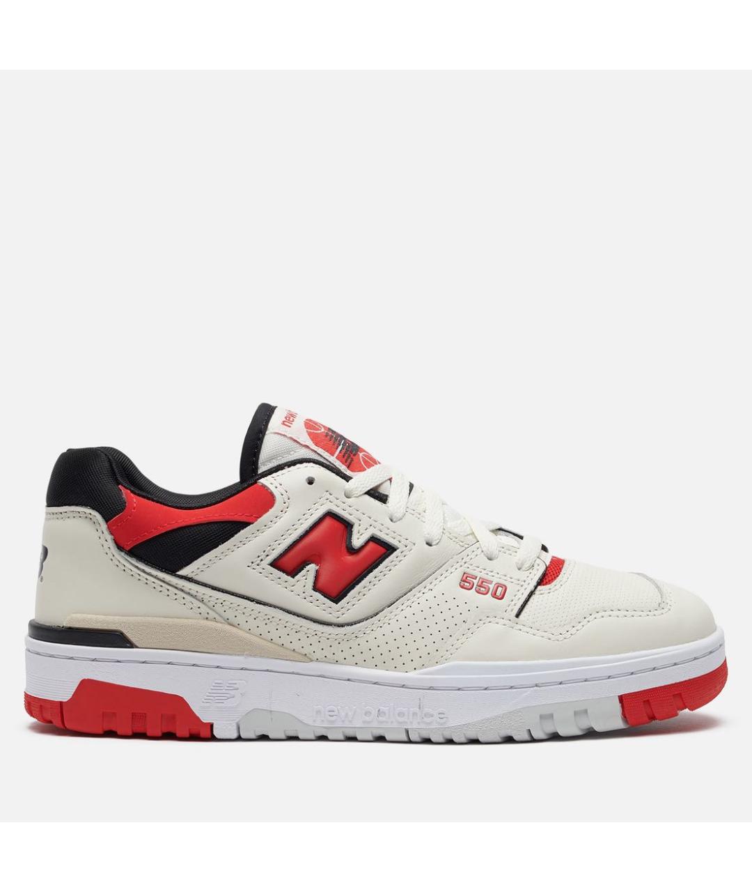 NEW BALANCE Бежевые кожаные низкие кроссовки / кеды, фото 5