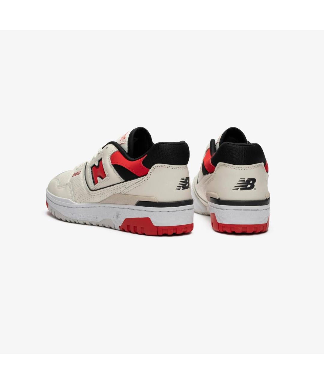 NEW BALANCE Бежевые кожаные низкие кроссовки / кеды, фото 4