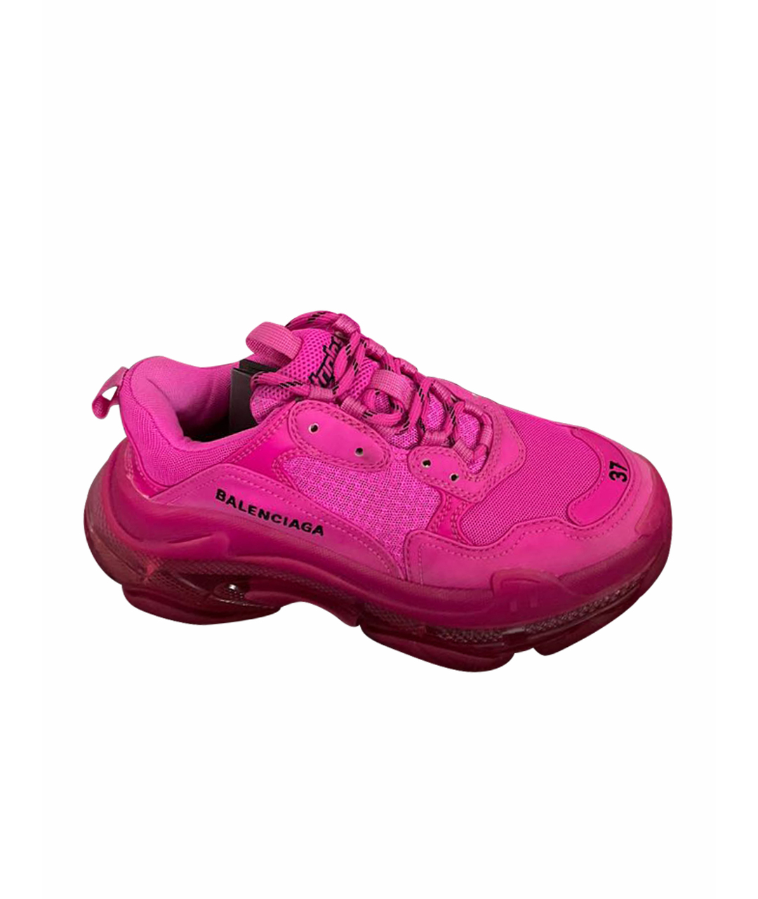 BALENCIAGA Розовые резиновые кроссовки, фото 1