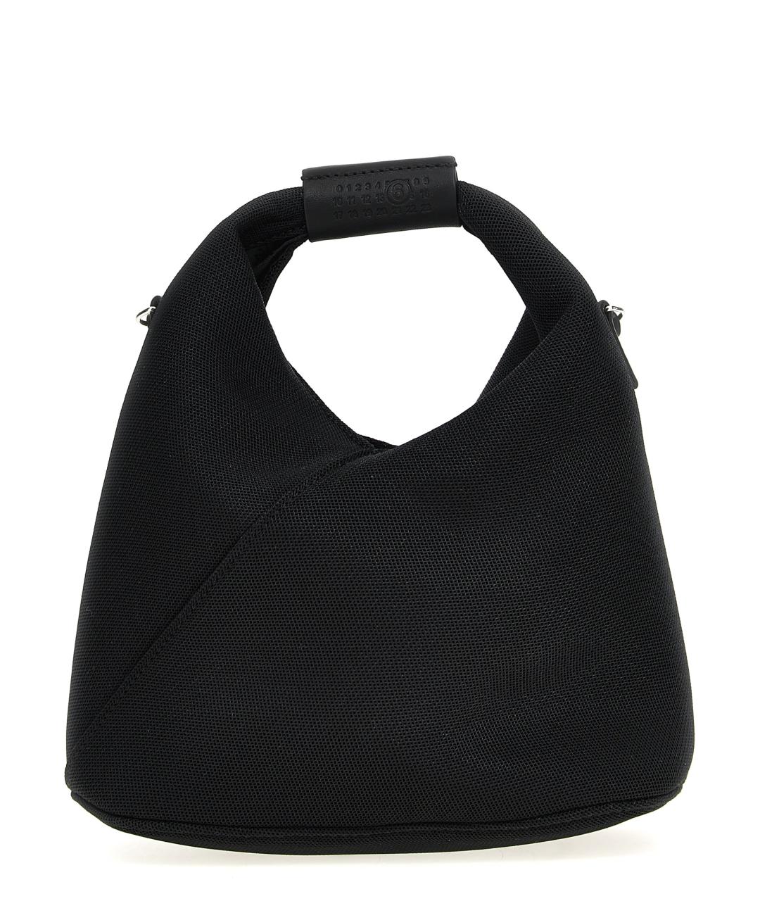 MM6 MAISON MARGIELA Черная синтетическая сумка с короткими ручками, фото 1