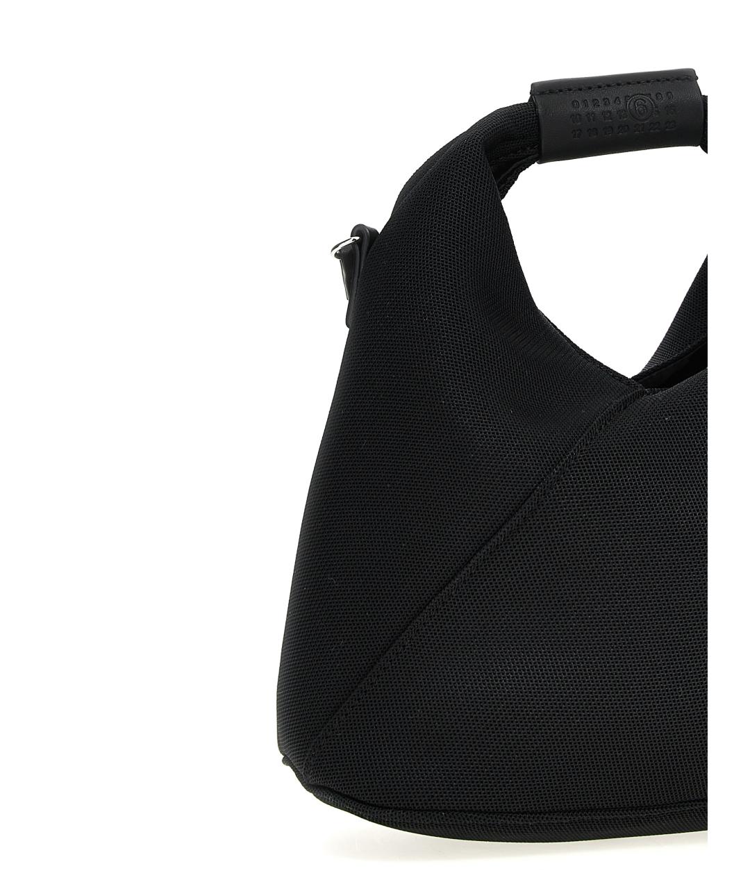MM6 MAISON MARGIELA Черная синтетическая сумка с короткими ручками, фото 3