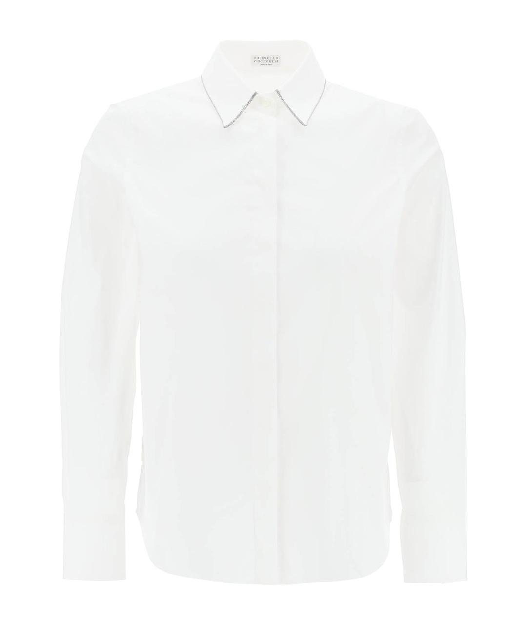 BRUNELLO CUCINELLI Белая хлопковая рубашка, фото 1