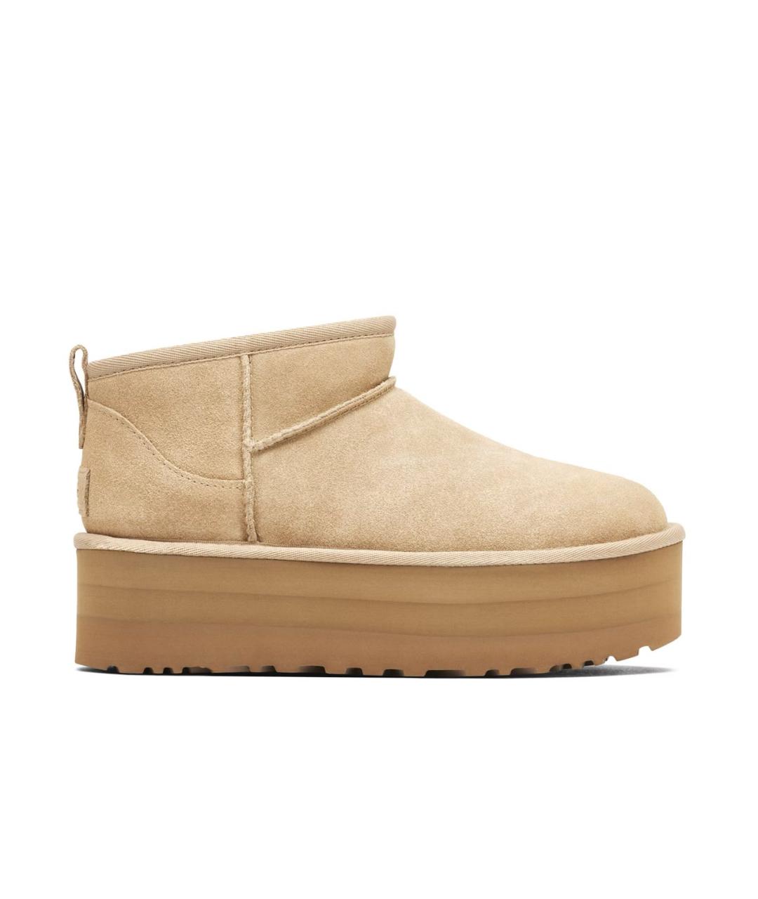 UGG AUSTRALIA Бежевые замшевые ботинки, фото 1