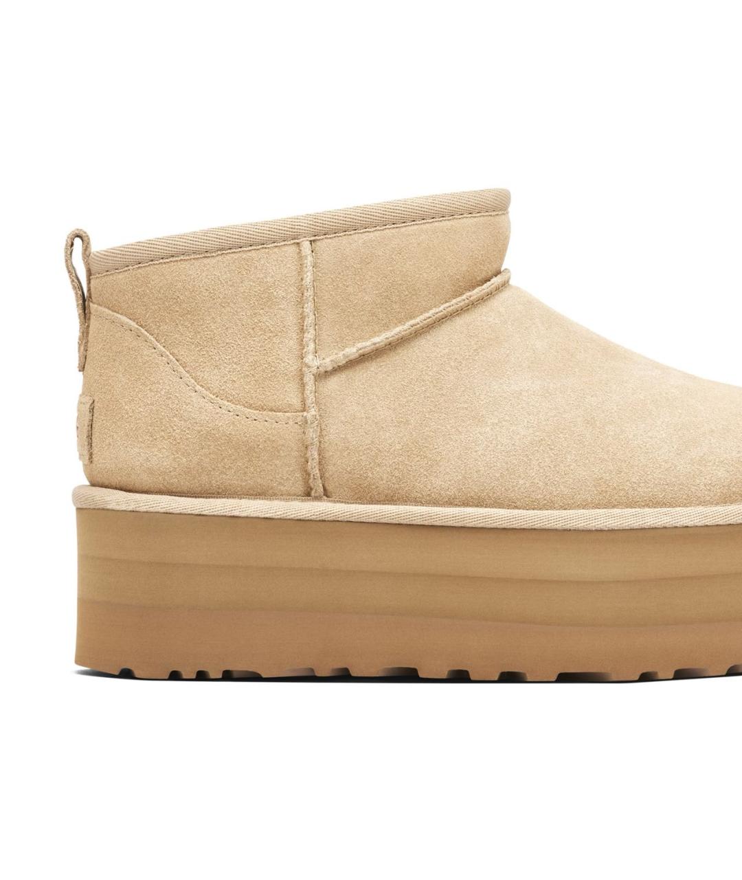 UGG AUSTRALIA Бежевые замшевые ботинки, фото 5