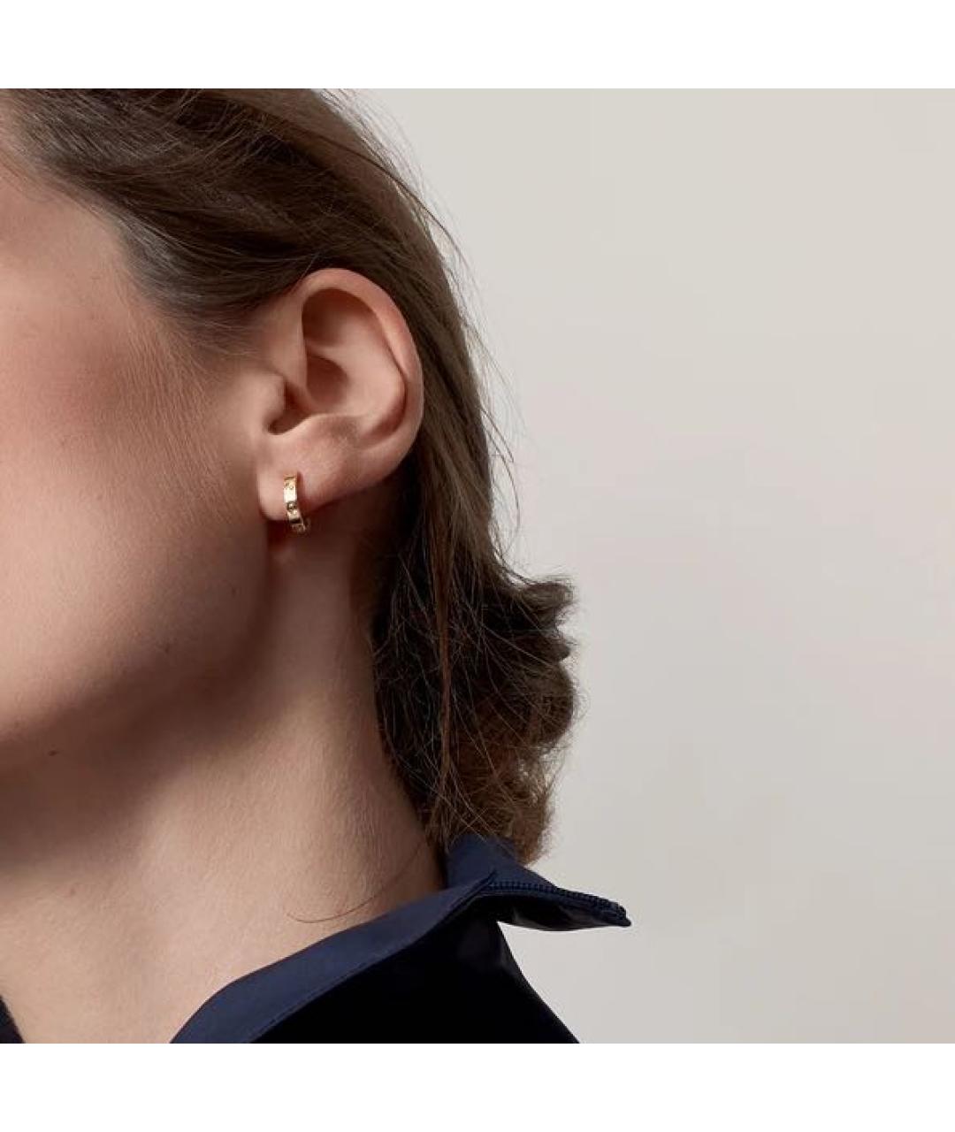 CARTIER Золотые серьги из желтого золота, фото 2