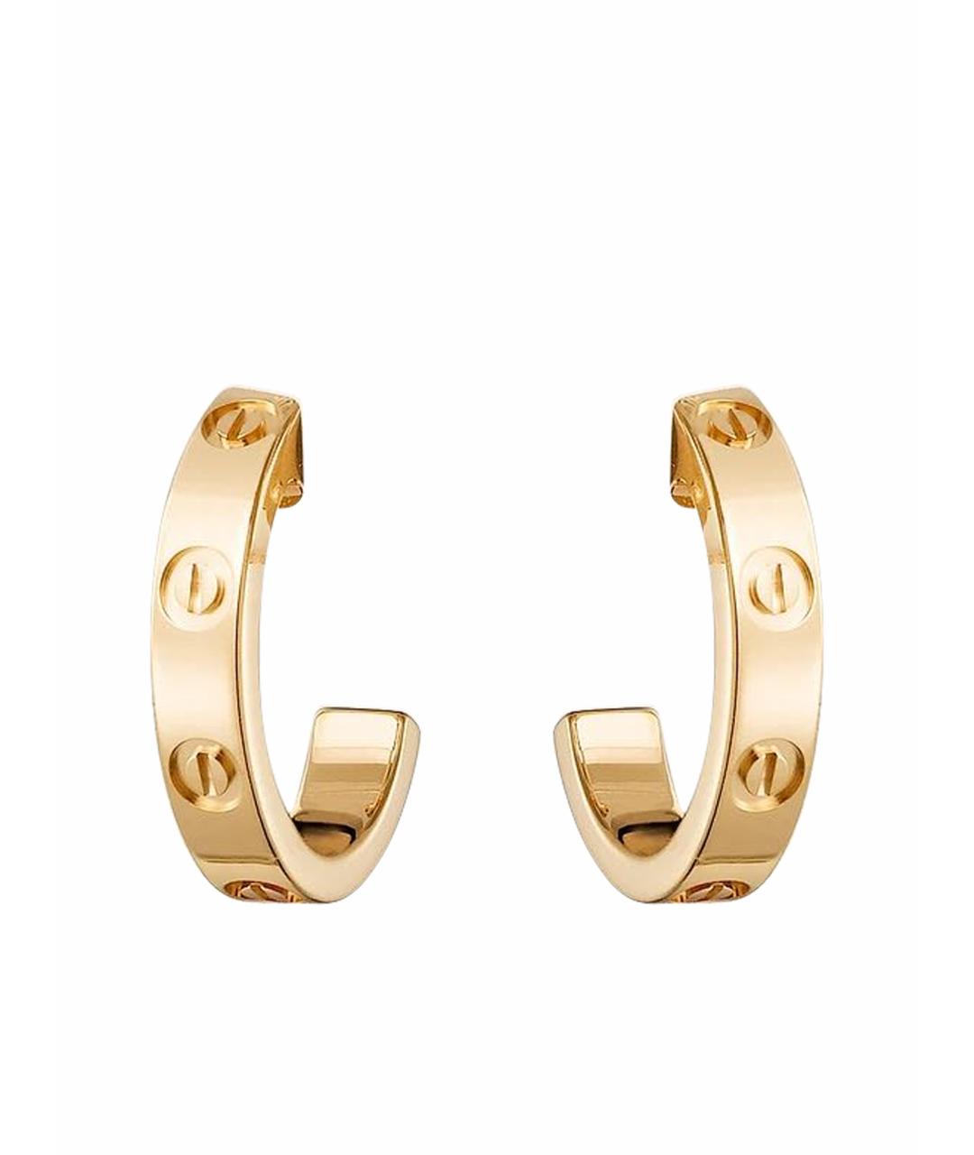 CARTIER Золотые серьги из желтого золота, фото 1