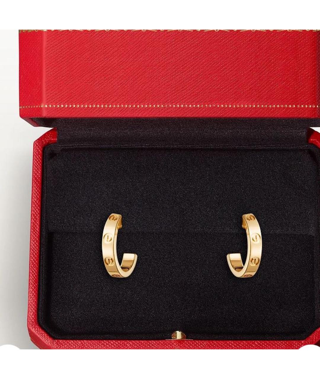 CARTIER Золотые серьги из желтого золота, фото 3