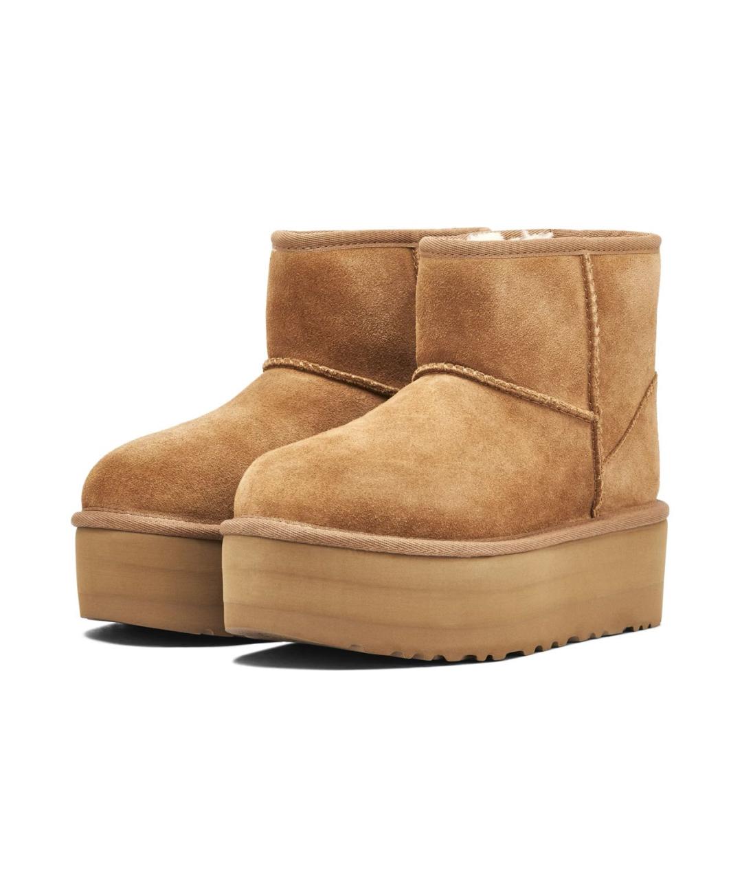 UGG AUSTRALIA Коричневые замшевые ботинки, фото 2