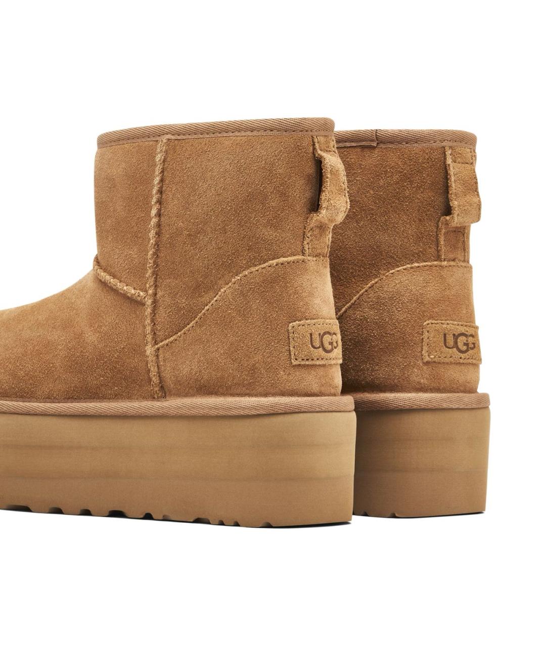 UGG AUSTRALIA Коричневые замшевые ботинки, фото 4