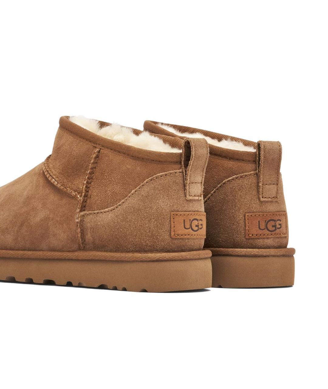 UGG AUSTRALIA Коричневые замшевые ботинки, фото 4