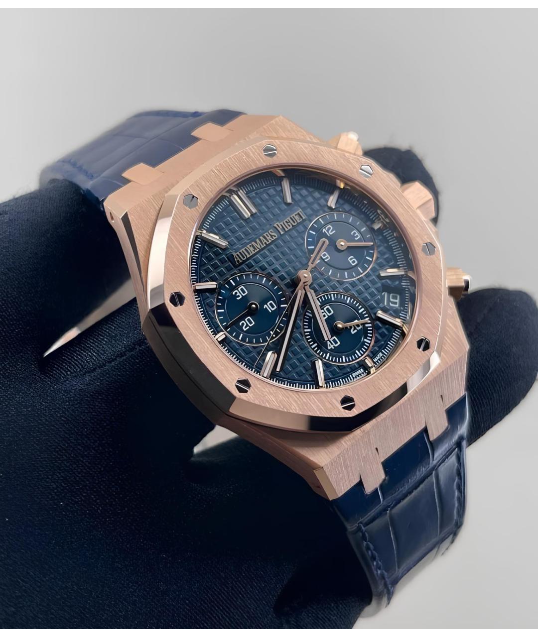 Audemars Piguet Синие часы из розового золота, фото 2