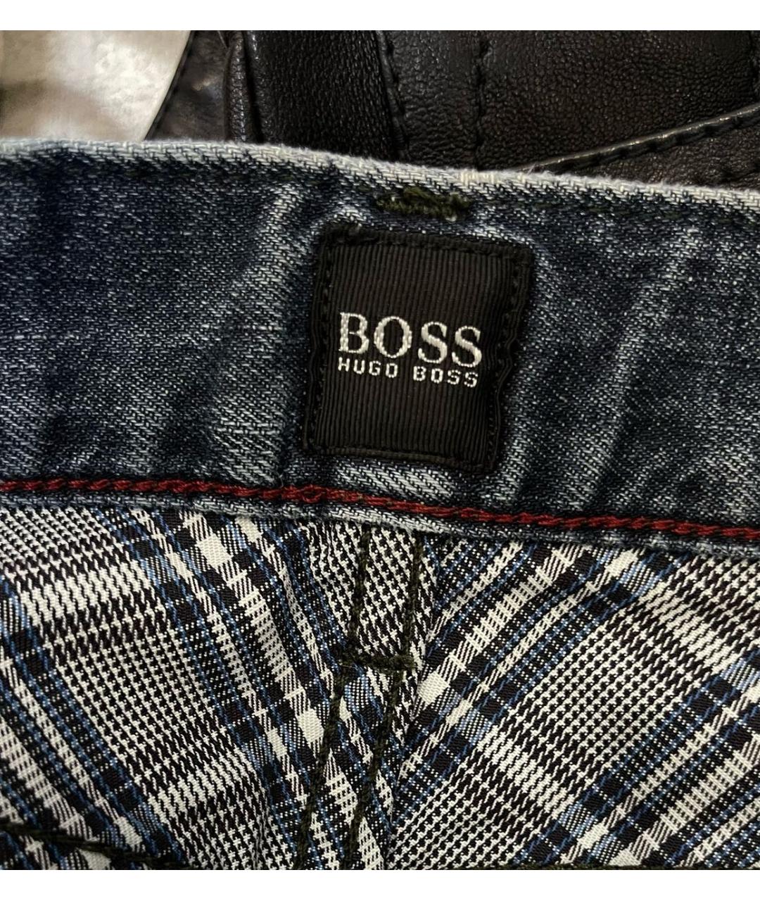 HUGO BOSS Синие хлопковые прямые джинсы, фото 4