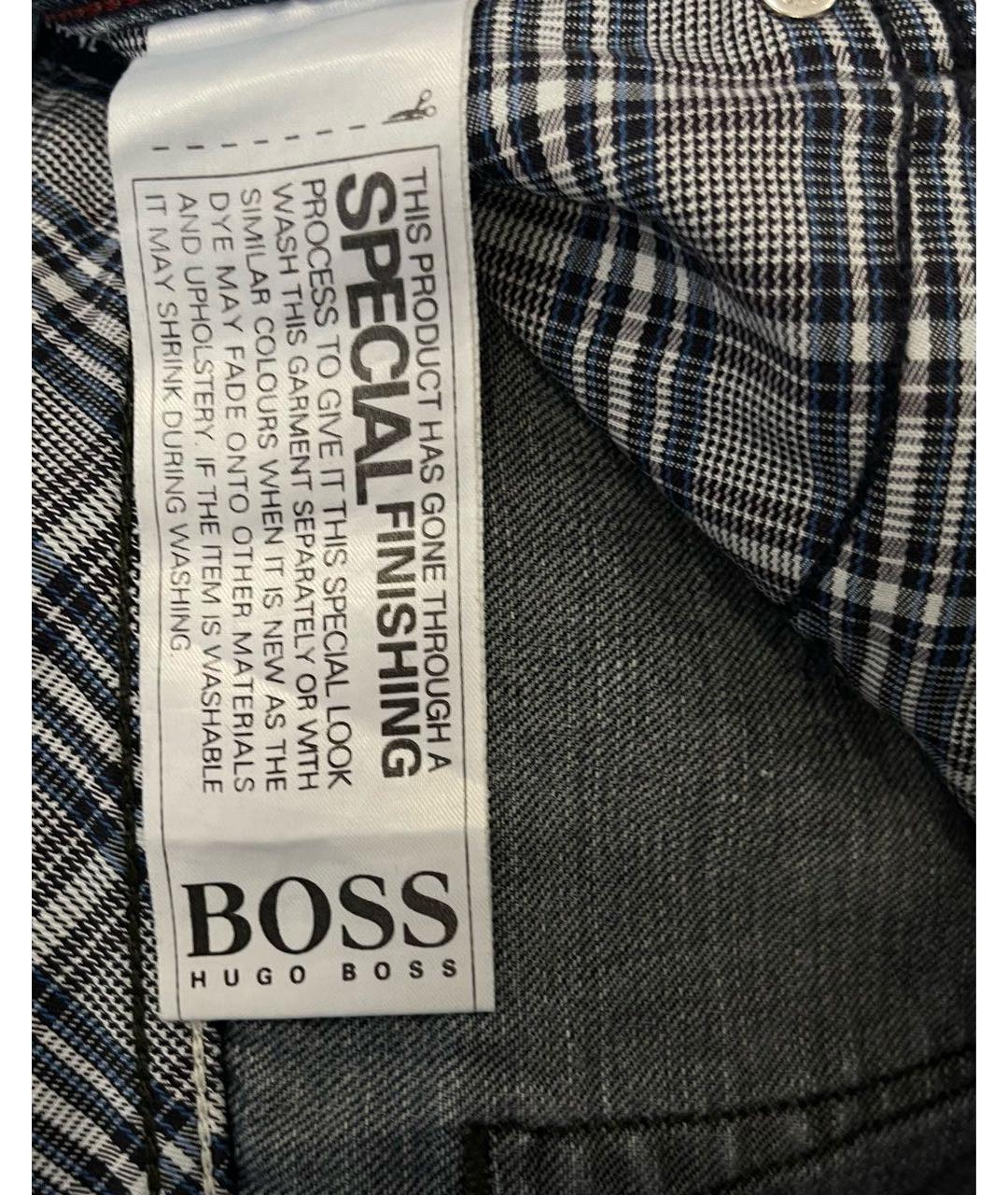 HUGO BOSS Синие хлопковые прямые джинсы, фото 5