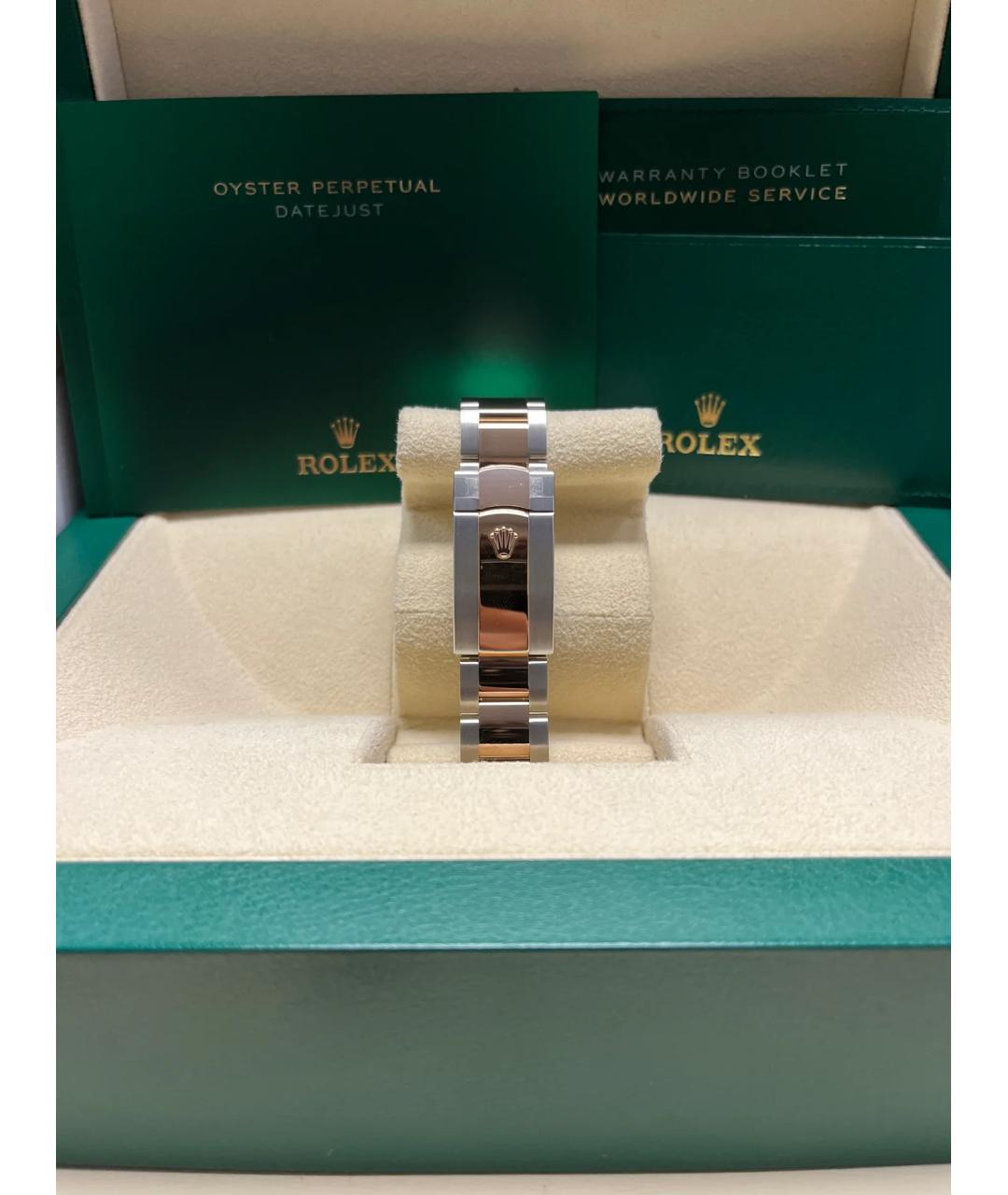ROLEX Коричневые часы из розового золота, фото 4