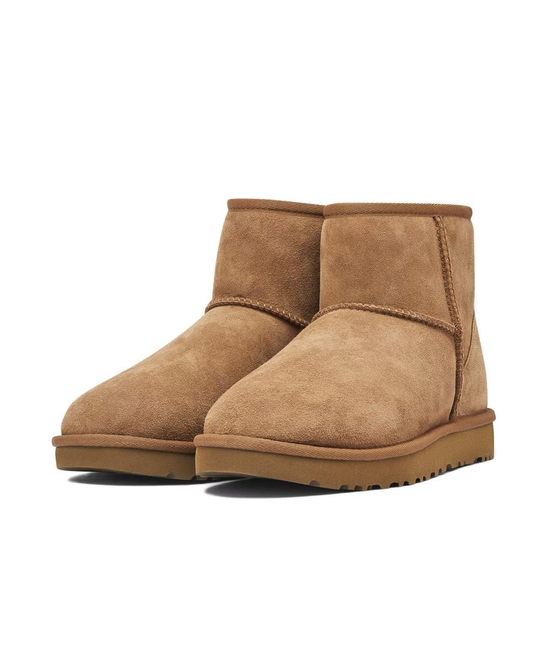 UGG AUSTRALIA Коричневые замшевые ботинки, фото 2